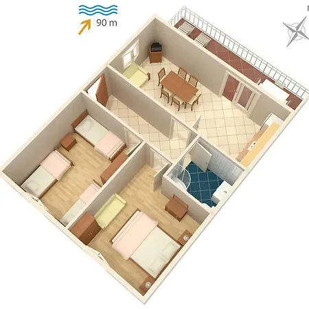 Apartman Marina منزل للإقامة سبليت